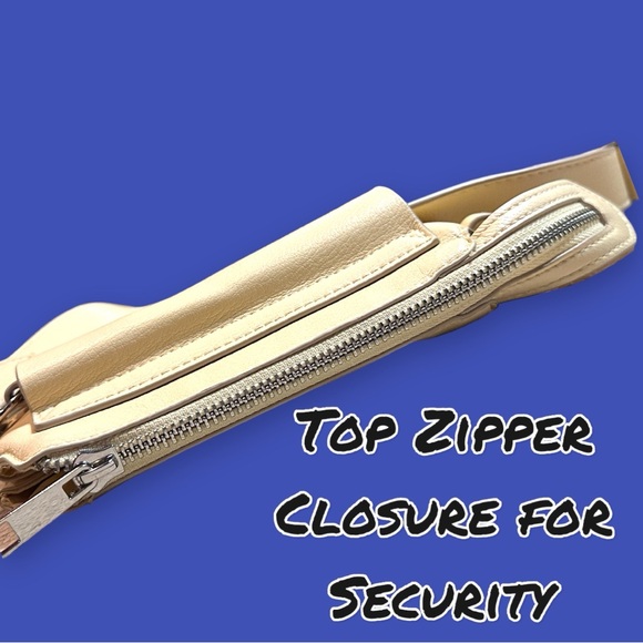 🎉HP🎉 a. new. day Belt Bag Faux Leather Petite in Creamy Yellow   One Size 👜 - Picture 5 of 9